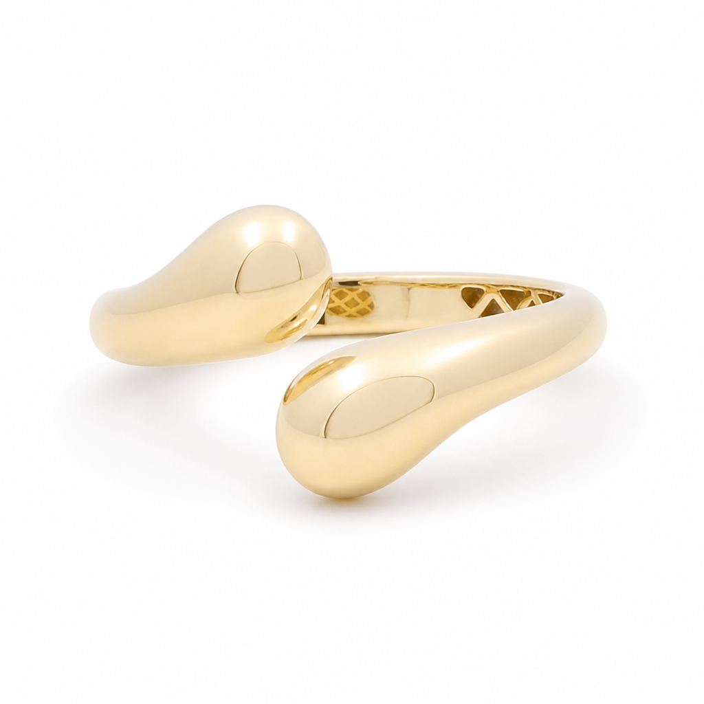 14K Yellow Gold Fashion Women's Rings / Size:7.5 / Weight: 1.9 GR / 139-13511