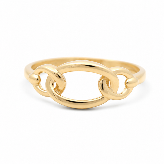 10K Yellow Gold Fashion Women's Ring  / Size: 7 / Weight: 1.2 GR / DQWR0FS-93