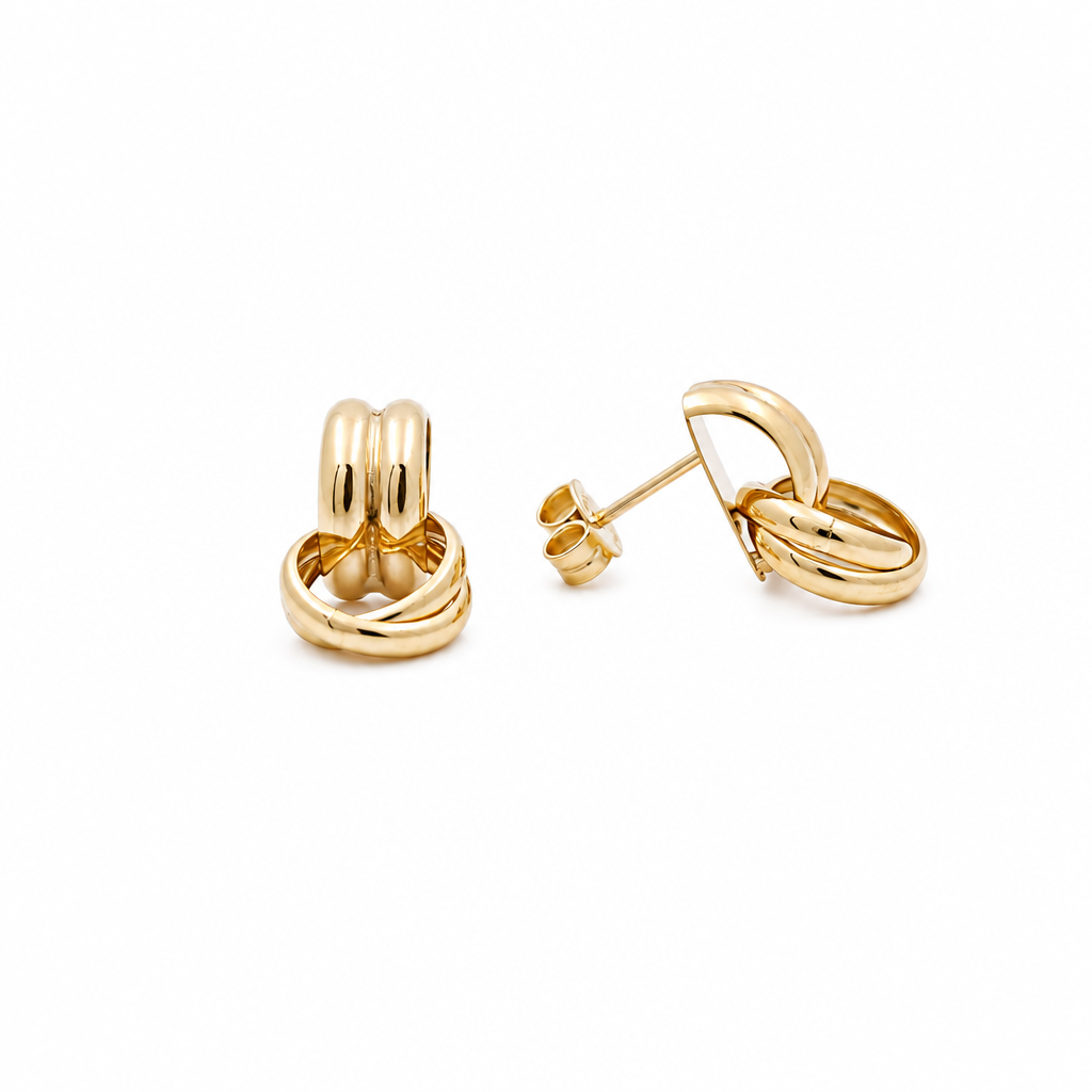 10K Yellow Gold Fashion Earrings / Weight: 2.2GR / ORC260