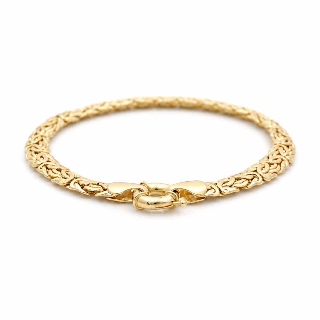 10K Yellow Gold Women's Byzantine Bracelet / Size: 7" / Weight: 5.1 GR / DQWB0BZ-1