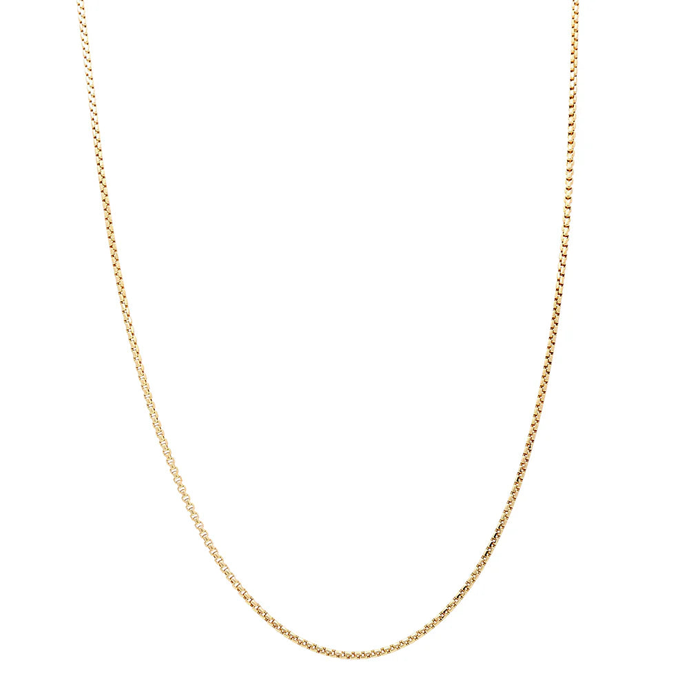 14K Yellow Gold Diamond Cut Light Chain / Size 1.7mm 18” / Weight: 8.3 GR / LCS4-18