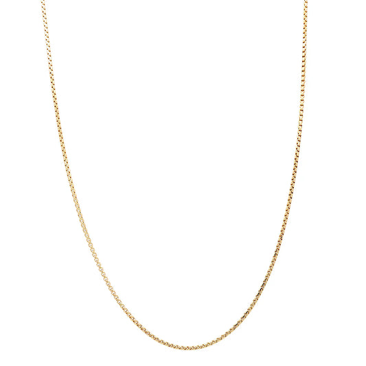 14K Yellow Gold Diamond Cut Light Chain / Size 1.7mm 18” / Weight: 8.3 GR / LCS4-18