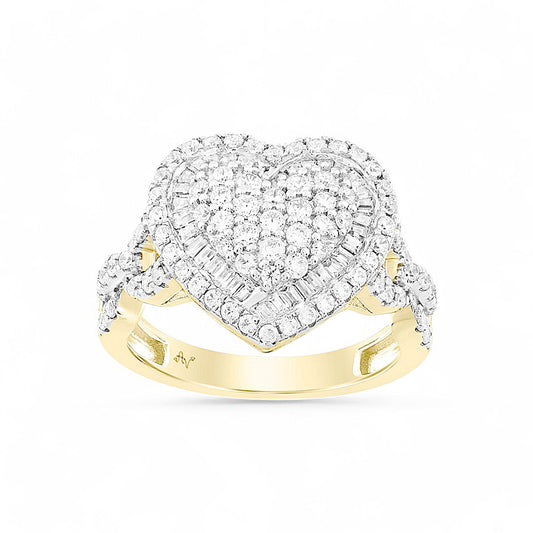 10K Yellow Gold Women's Diamond Ring 1.0Ct / Size 6.5/ 316681Y