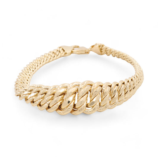 14K Yellow Gold Princess Women’s Bracelet / Size: 7mm 7.5” / Weight: 12.3GR / DSWB4PR15
