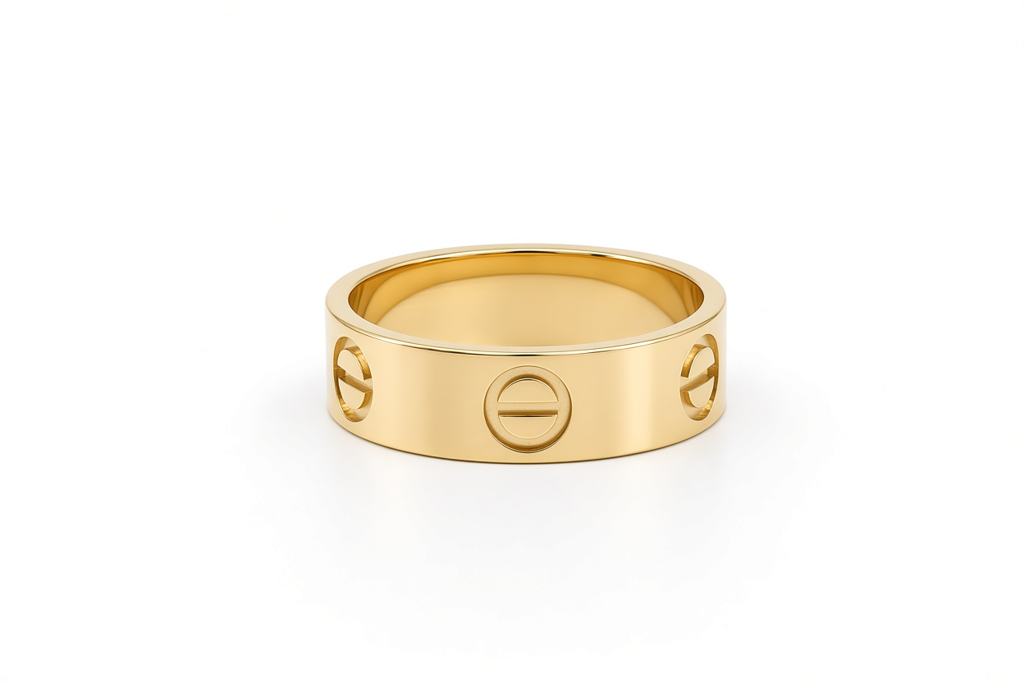 14K Yellow Gold Solid CT Women's Ring / Size: 6 / 6mm / Weight: 4 GR / DOWR4CT