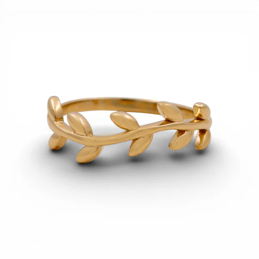 10K  Yellow Gold Fashion Women's Ring / Size:6.25 / Weight: 1.6gr / DQWR0FS-33