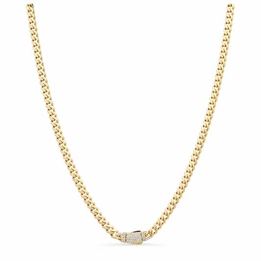 10K Yellow Gold Monaco Chain / Size: 6mm-24'' / Weight: 12.9 GR / DOCH0MON6-24