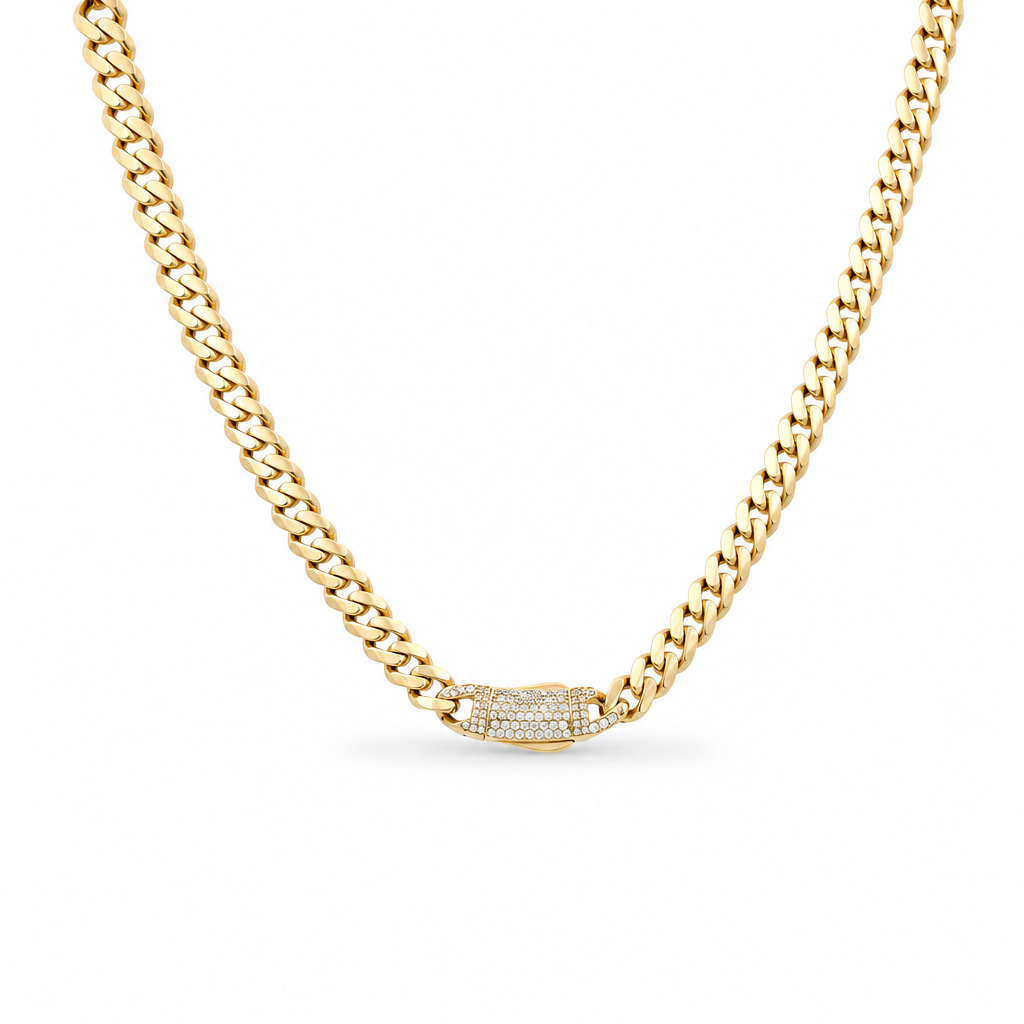 10K Yellow Gold Monaco Chain  / Size: 6mm-16'' / Weight: 9.2 GR / DOCH0MON6-16