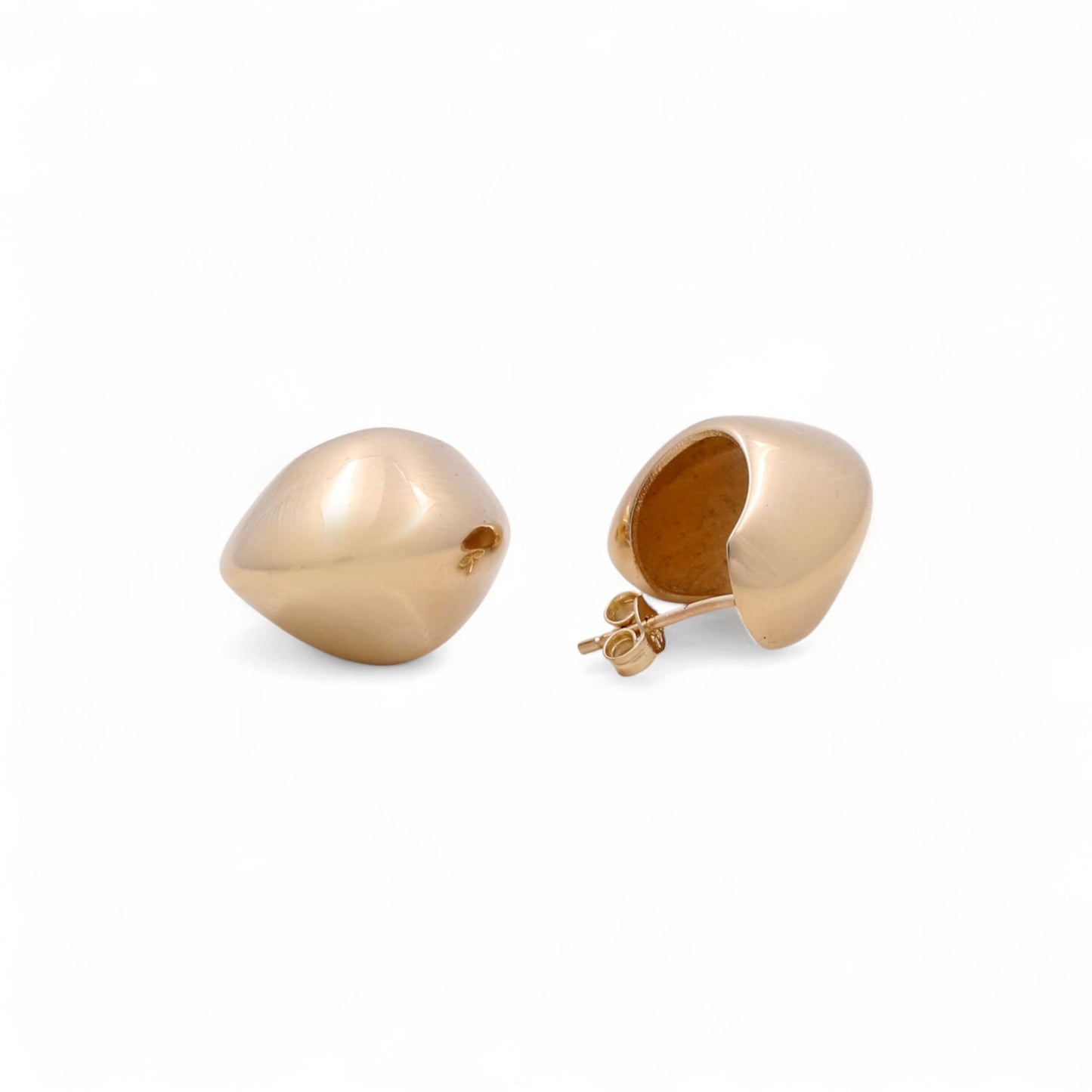 14K Yellow Gold Fashion Stud Earrings / Weight: 4.1GR / DQES4FS-1