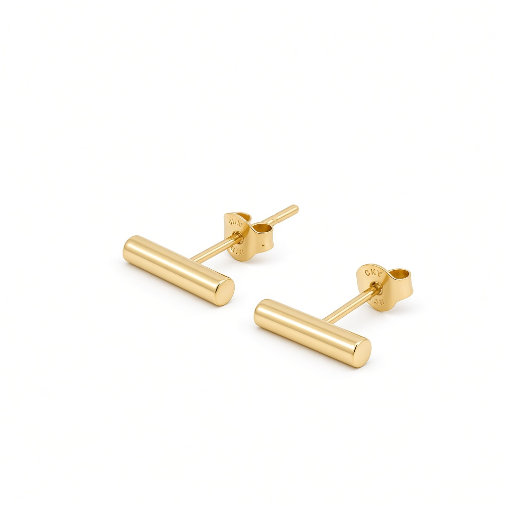 14K Yellow Gold Fashion Stud Earrings / 6-B69201P10