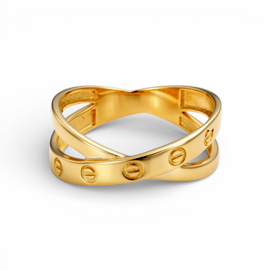 10K Yellow Gold Fashion CT Women’s Ring / Size: 8 / Weight: 2.5 GR / DQWR0FSCT-2