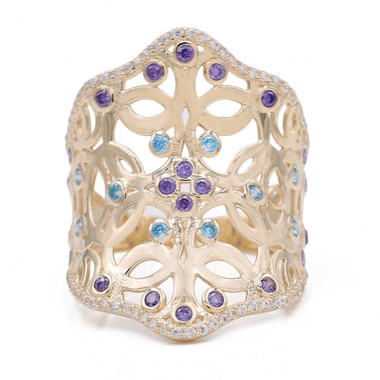 Color Stones Fashion Ring