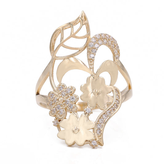 Fashion Flowers and Leaves Ring