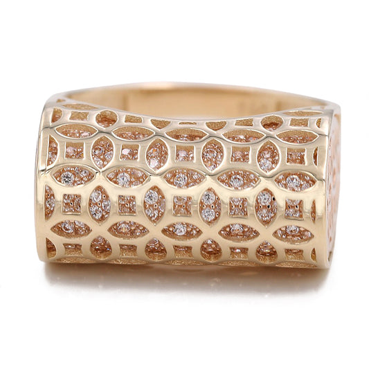 Fashion Ring with Cubic Zirconias