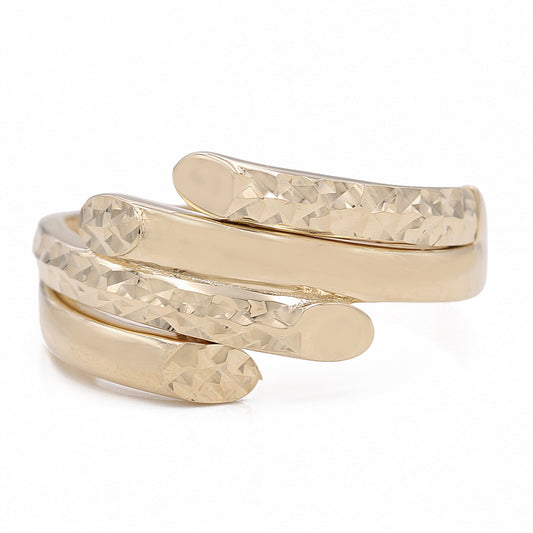 Smooth and Hammered Fashion Ring