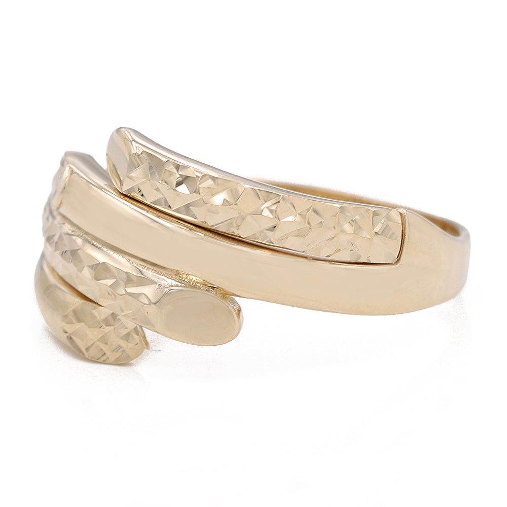 Smooth and Hammered Fashion Ring