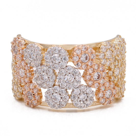 Tri-Color Gold Fashion Ring
