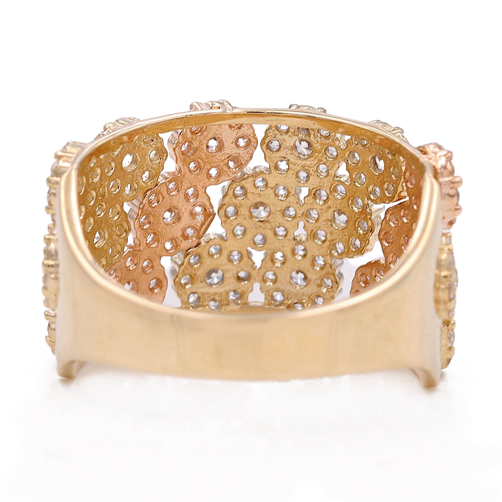 Tri-Color Gold Fashion Ring