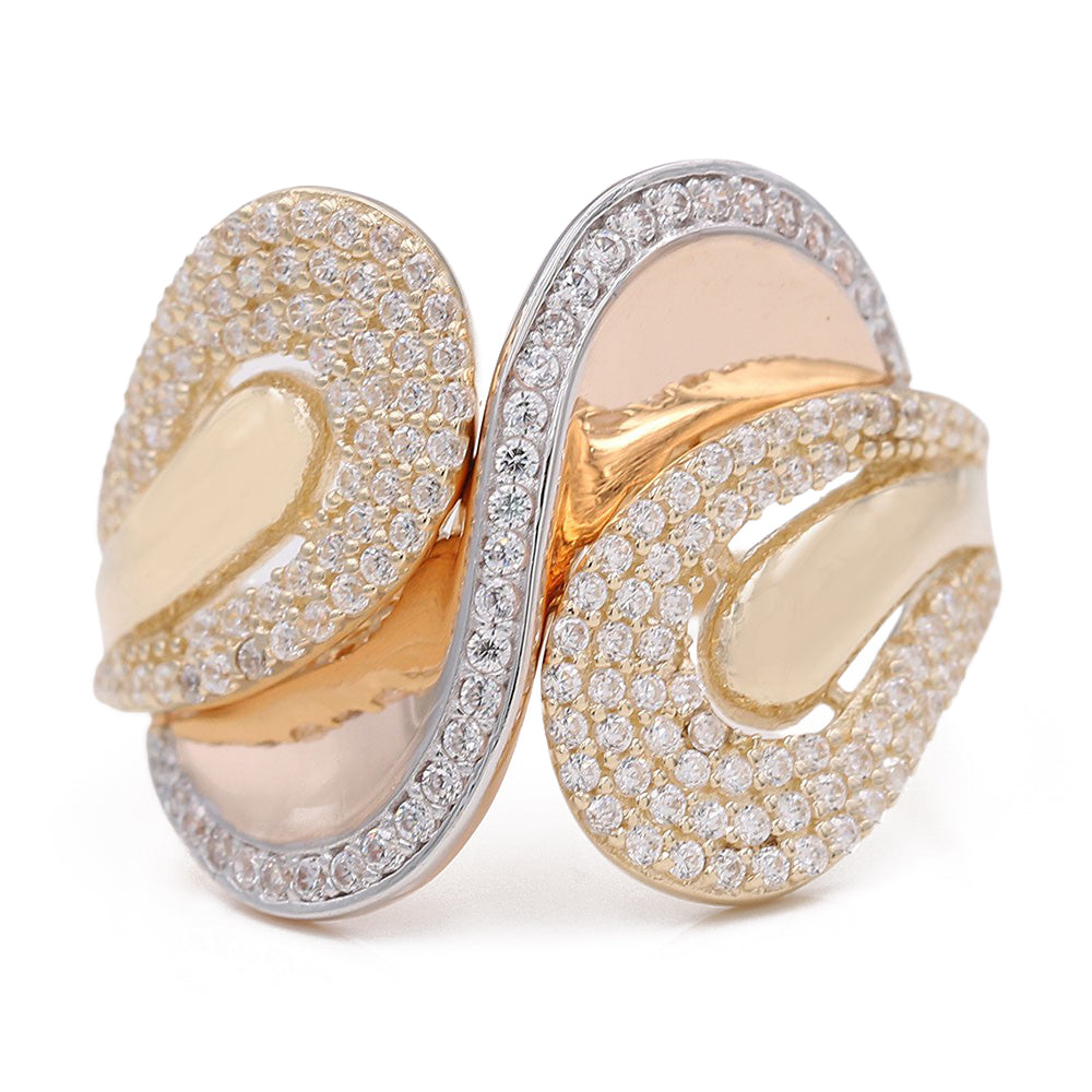 Fashion Swirl Ring with Cubic Zirconia