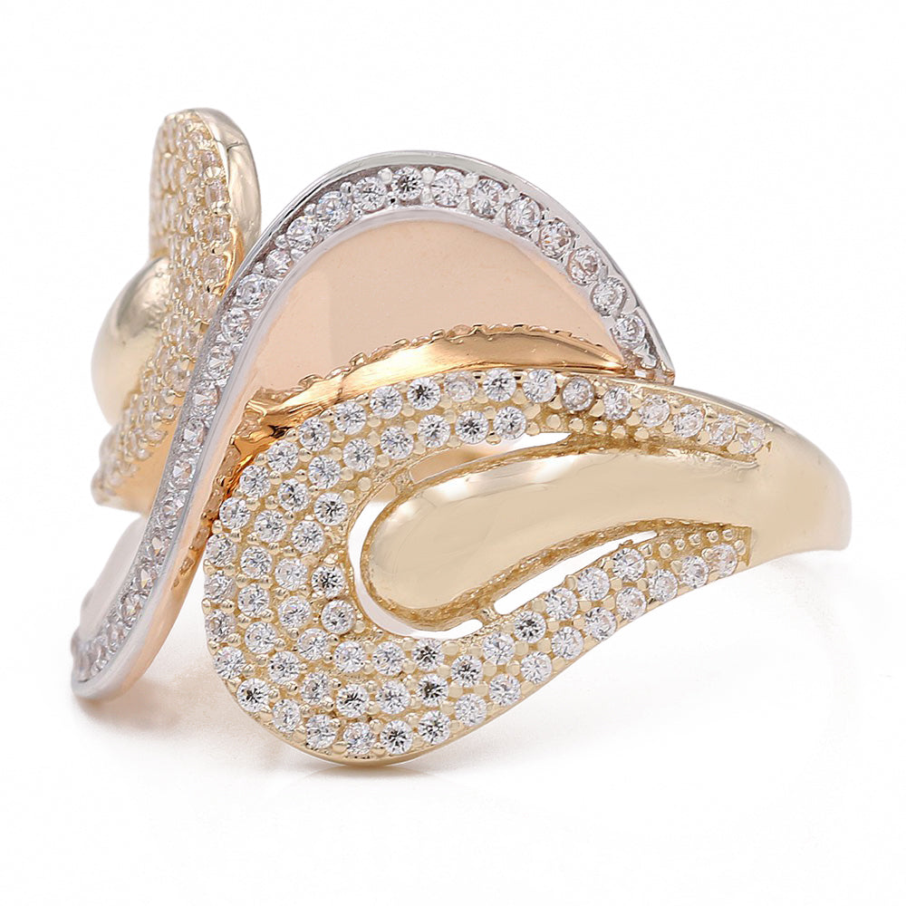 Fashion Swirl Ring with Cubic Zirconia