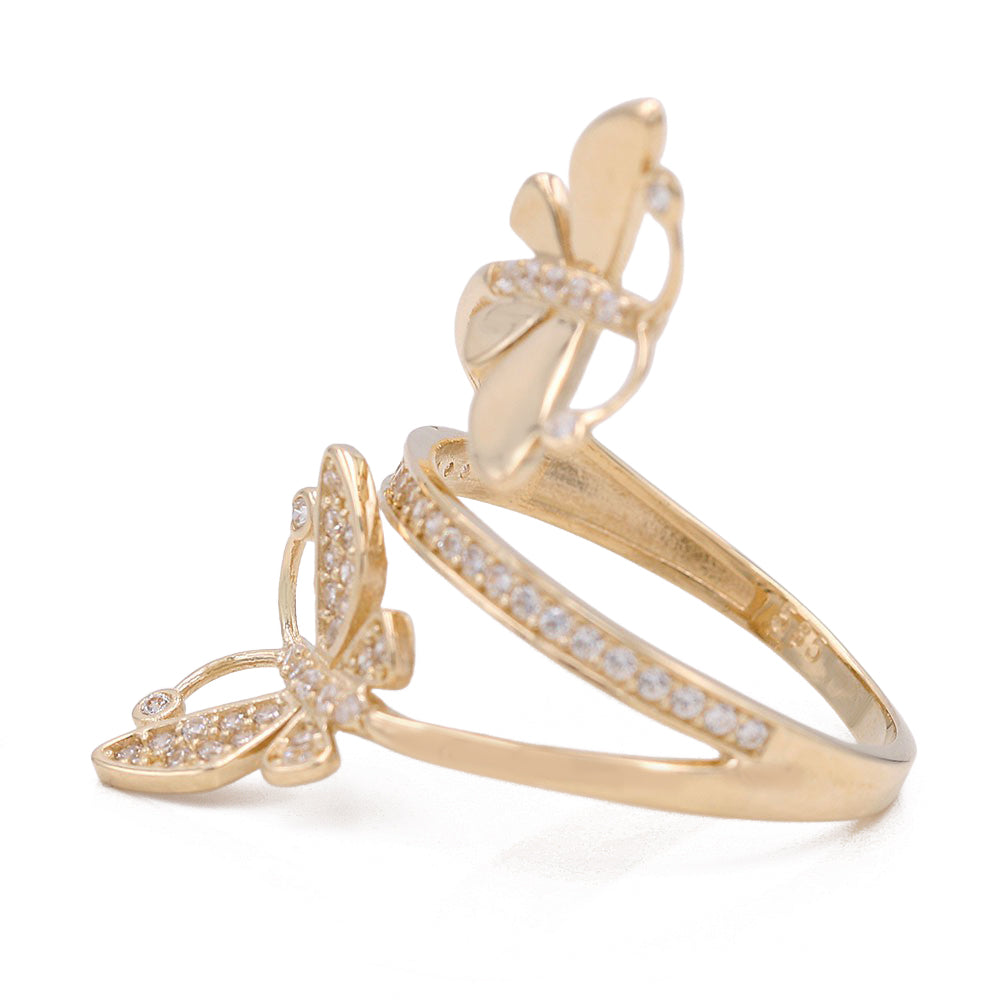 Fashion Butterfly Ring with Cubic Zirconias