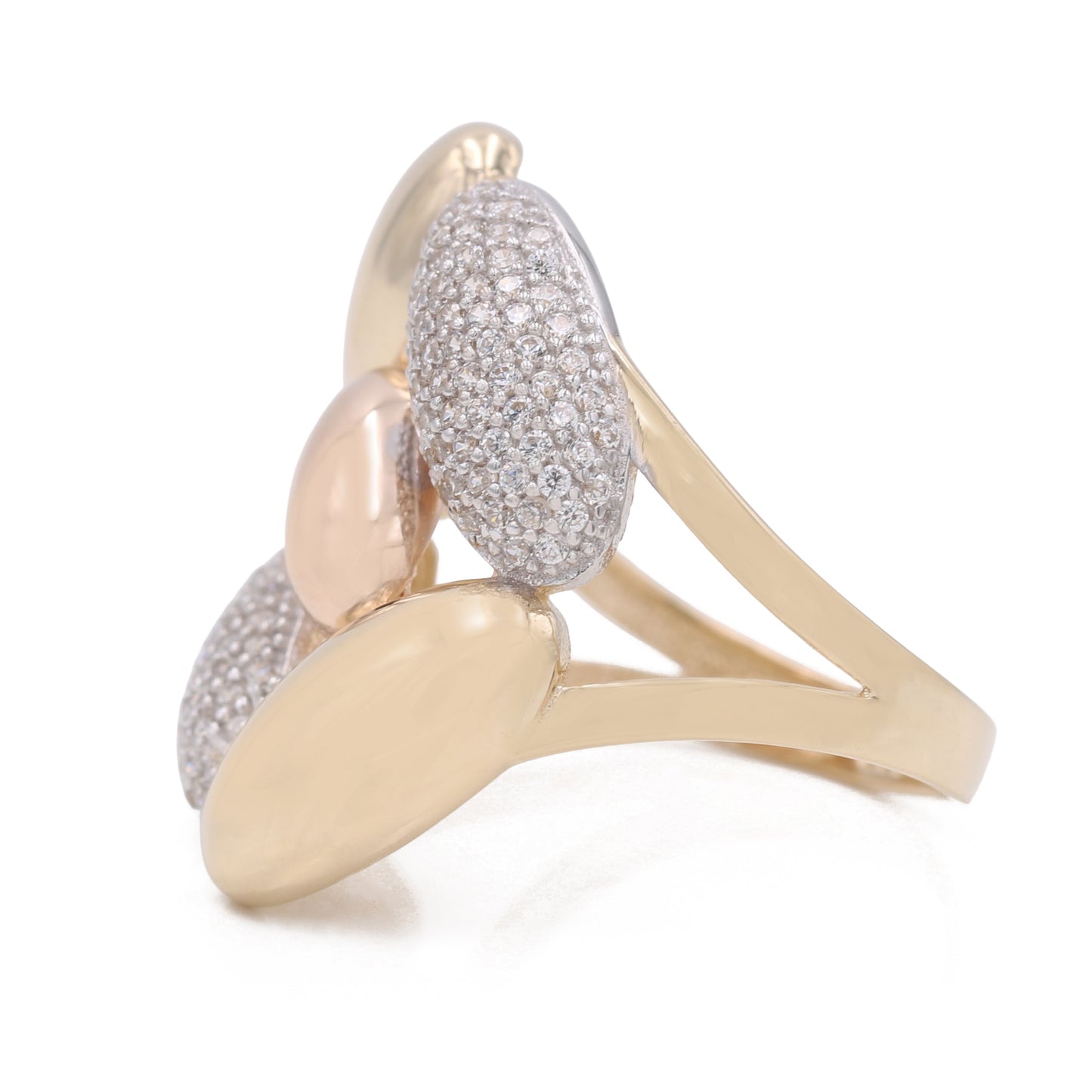 Fashion Ring with Color Stones and Cubic Zirconias