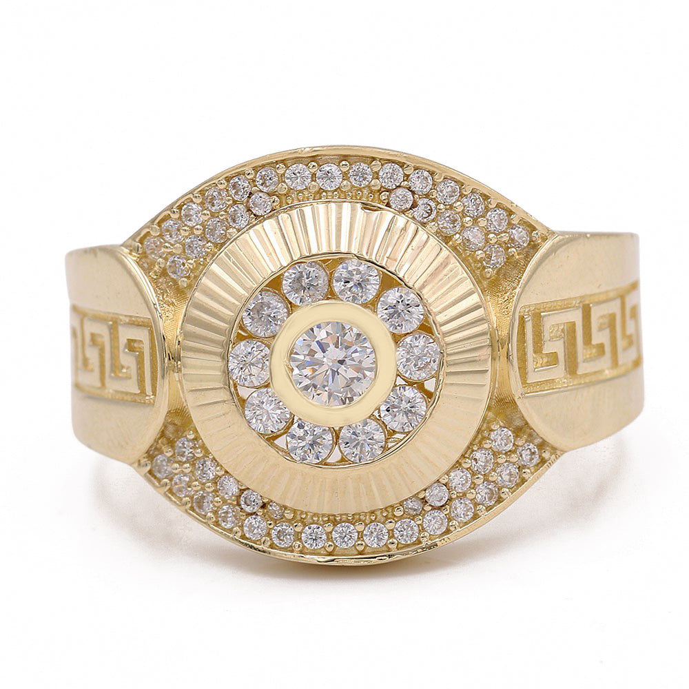 Round Greek Pattern Ring