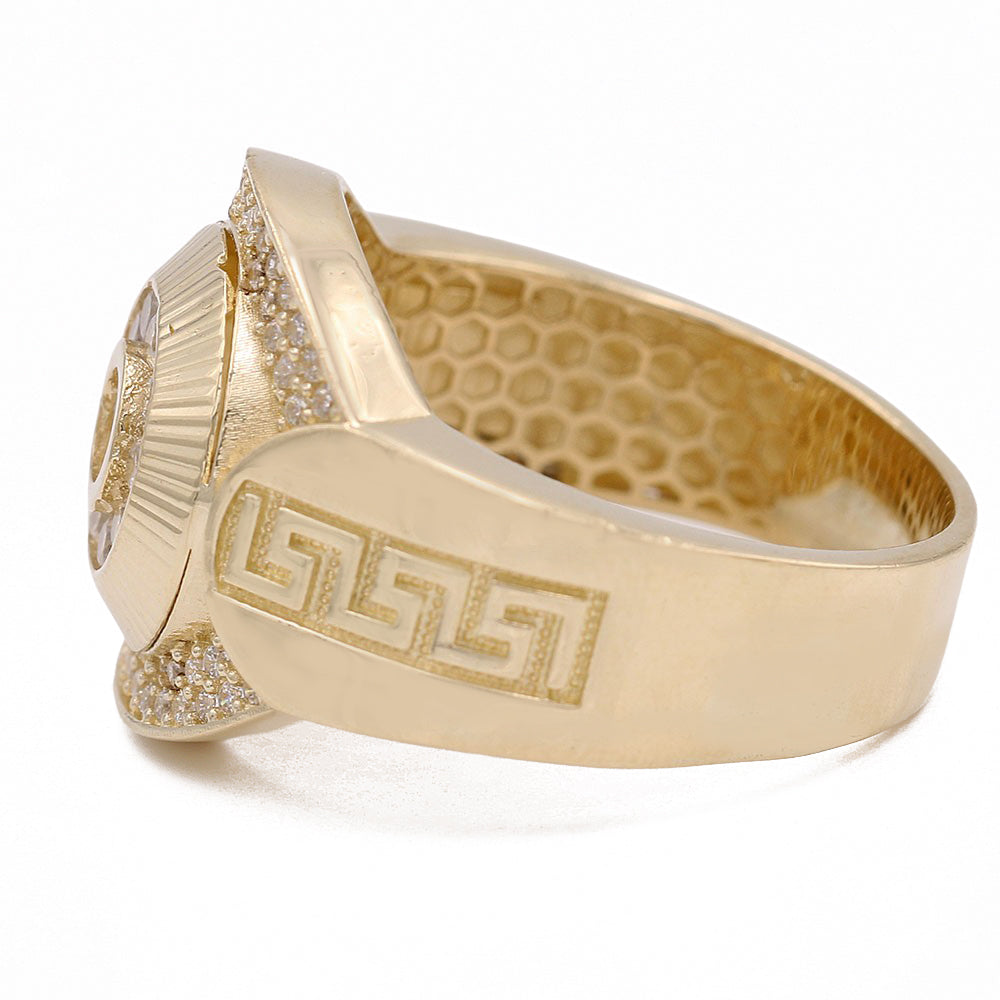 Round Greek Pattern Ring