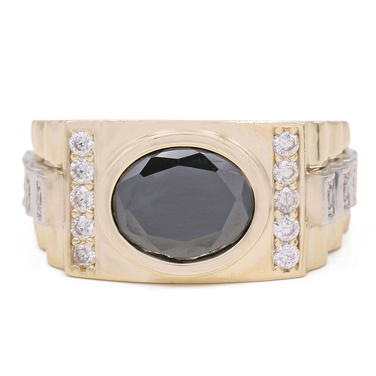 Black Onyx Square Ring