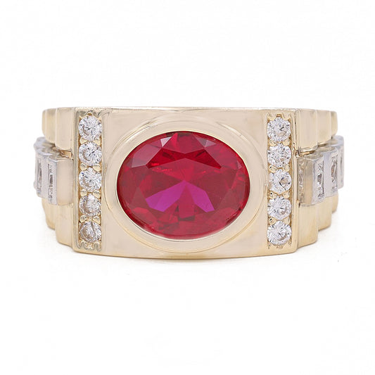 Red Color Stone Ring
