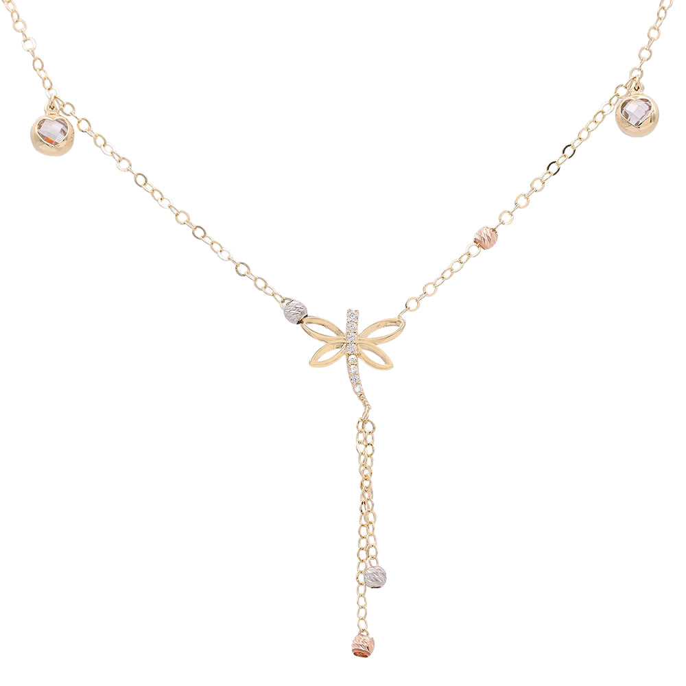 Dragonfly Necklace with Cubic Zirconias