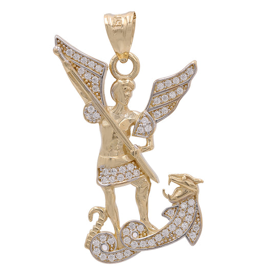 Saint George Pendant with Cubic Zirconias