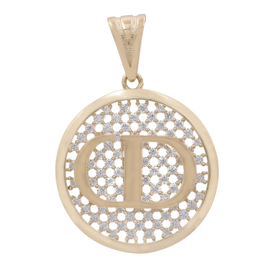 Round with Initials Pendant
