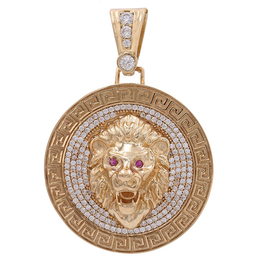 Round Lion Head Pendant
