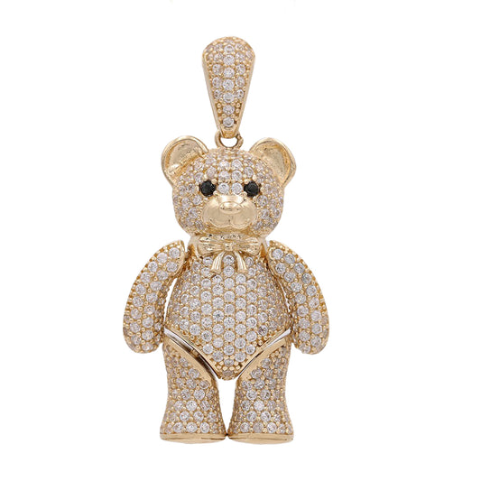Fashion Bear Pendant with Cubic Zirconias