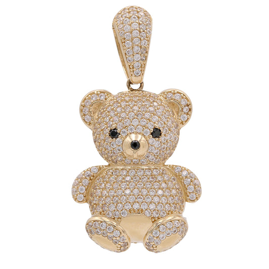 Fashion Bear Pendant with Cubic Zirconias
