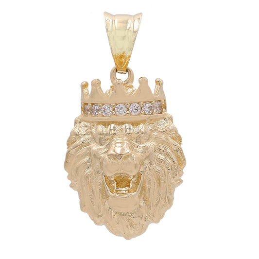 Lion Head with Crown Pendant