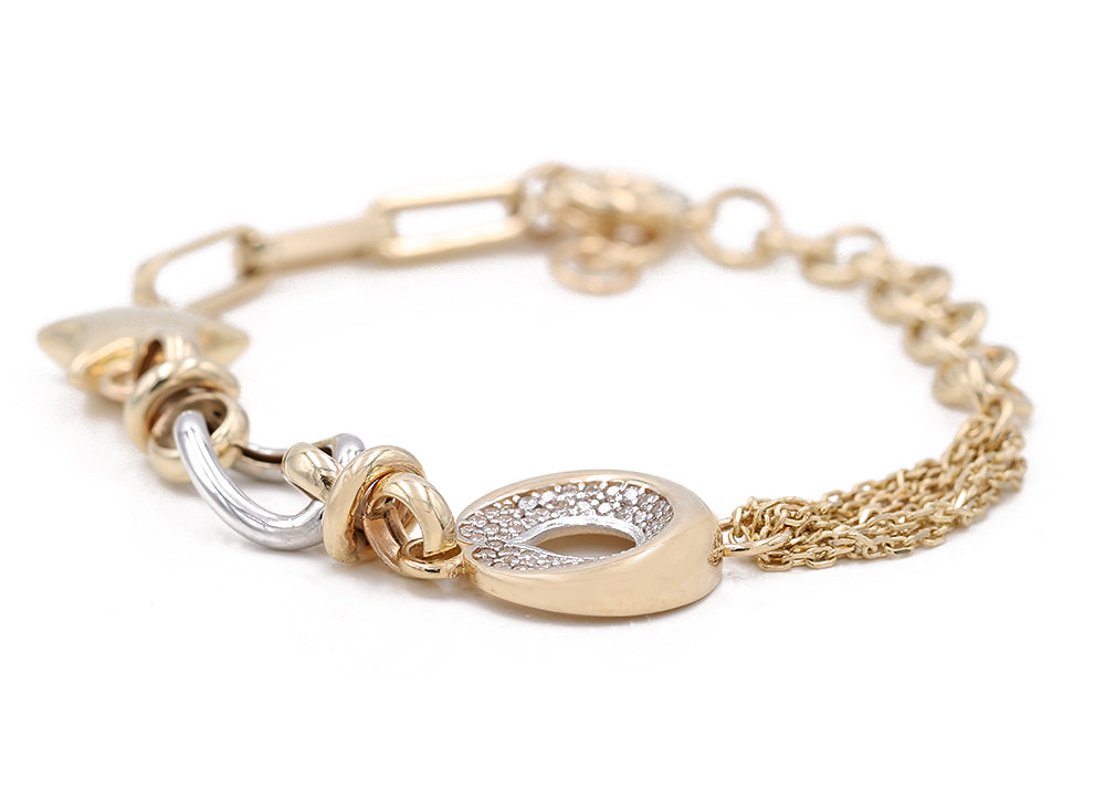 Fashion Bracelet with Cubic Zirconias
