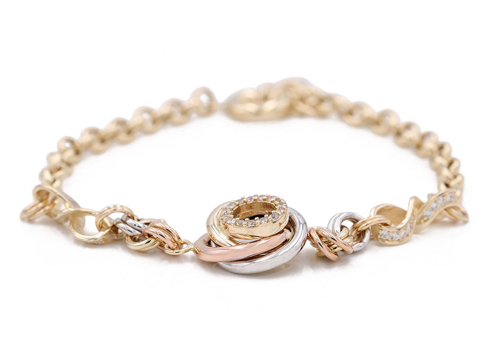 Fashion Bracelet with Cubic Zirconias