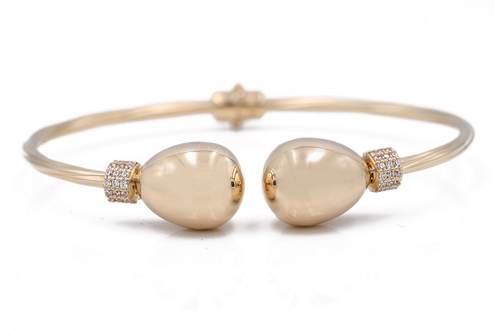 Fashion Bangle with Cubic Zirconias