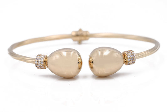 Fashion Bangle with Cubic Zirconias