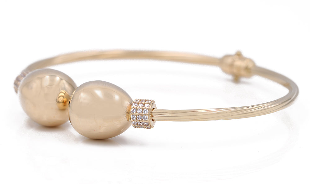 Fashion Bangle with Cubic Zirconias