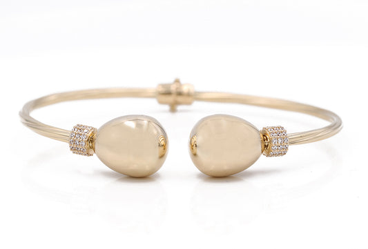 Fashion Bangle with Cubic Zirconias