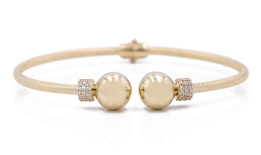 Fashion Bangle with Cubic Zirconias