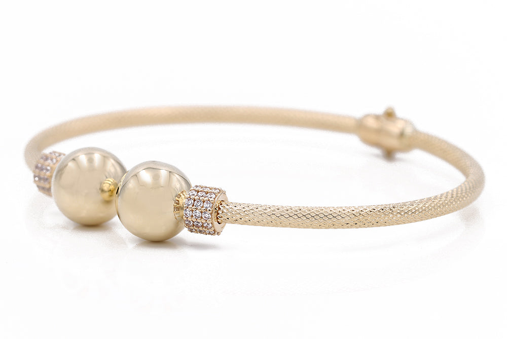 Fashion Bangle with Cubic Zirconias