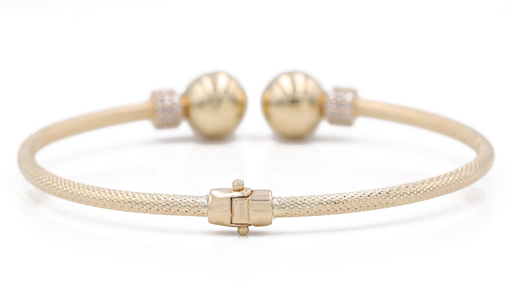 Fashion Bangle with Cubic Zirconias
