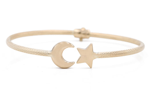 Fashion Moon and Star Bangle