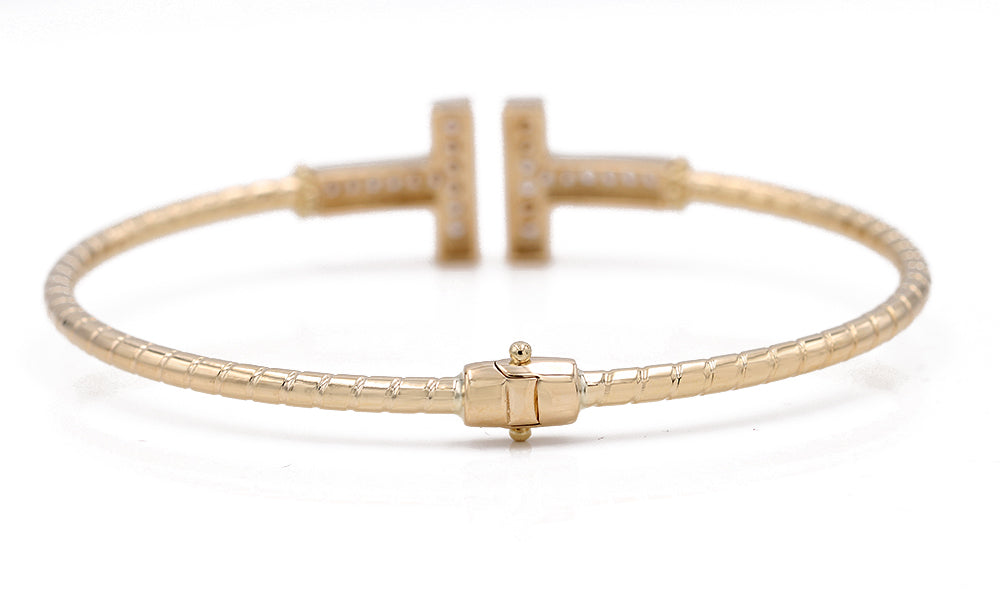 Fashion Bangle with Cubic Zirconias