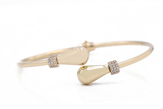 ashion Bangle with Cubic Zirconias
