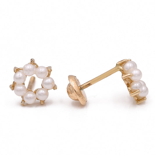 Fashion Earrings with Lab Pearls